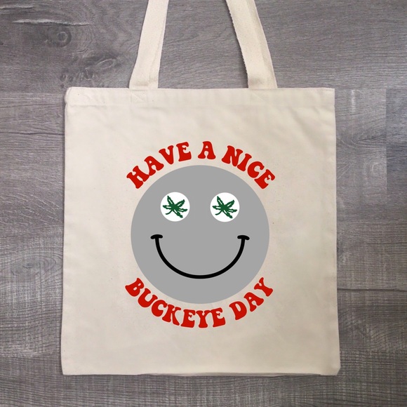 ⭕️🏈🏟 Ohio State Brutus We're Nuts! OSU Tote Bag - Picture 3 of 4